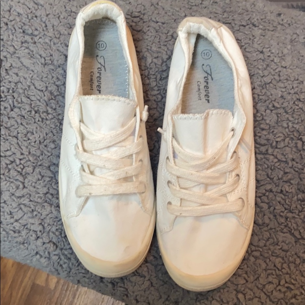 White sneakers